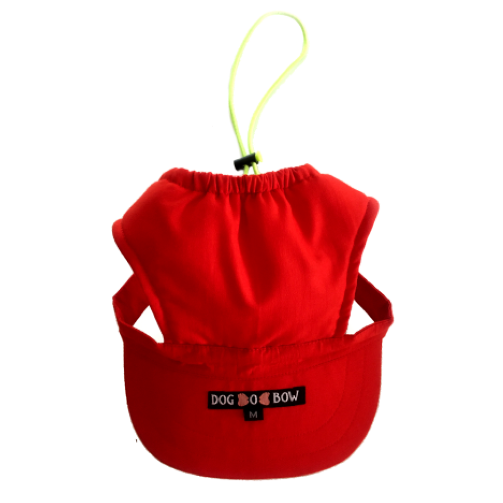 Dogobow Baseball Cap for Dogs (Red) (Get a Bow Free) image 4
