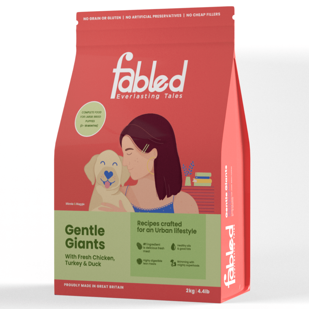 Fabled Gentle Giants Fresh Chicken Turkey and Duck Large Breed Puppy Dry Food image 6