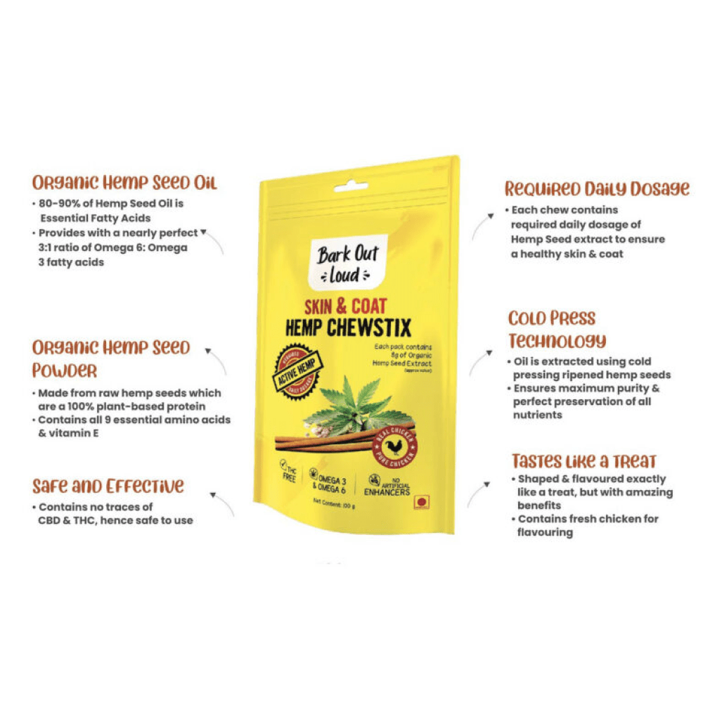 Healing Leaf Hemp Peanut Butter and Bark Out Loud Skin & Coat Hemp Chew Stix for Dogs and Cats Combo image 10