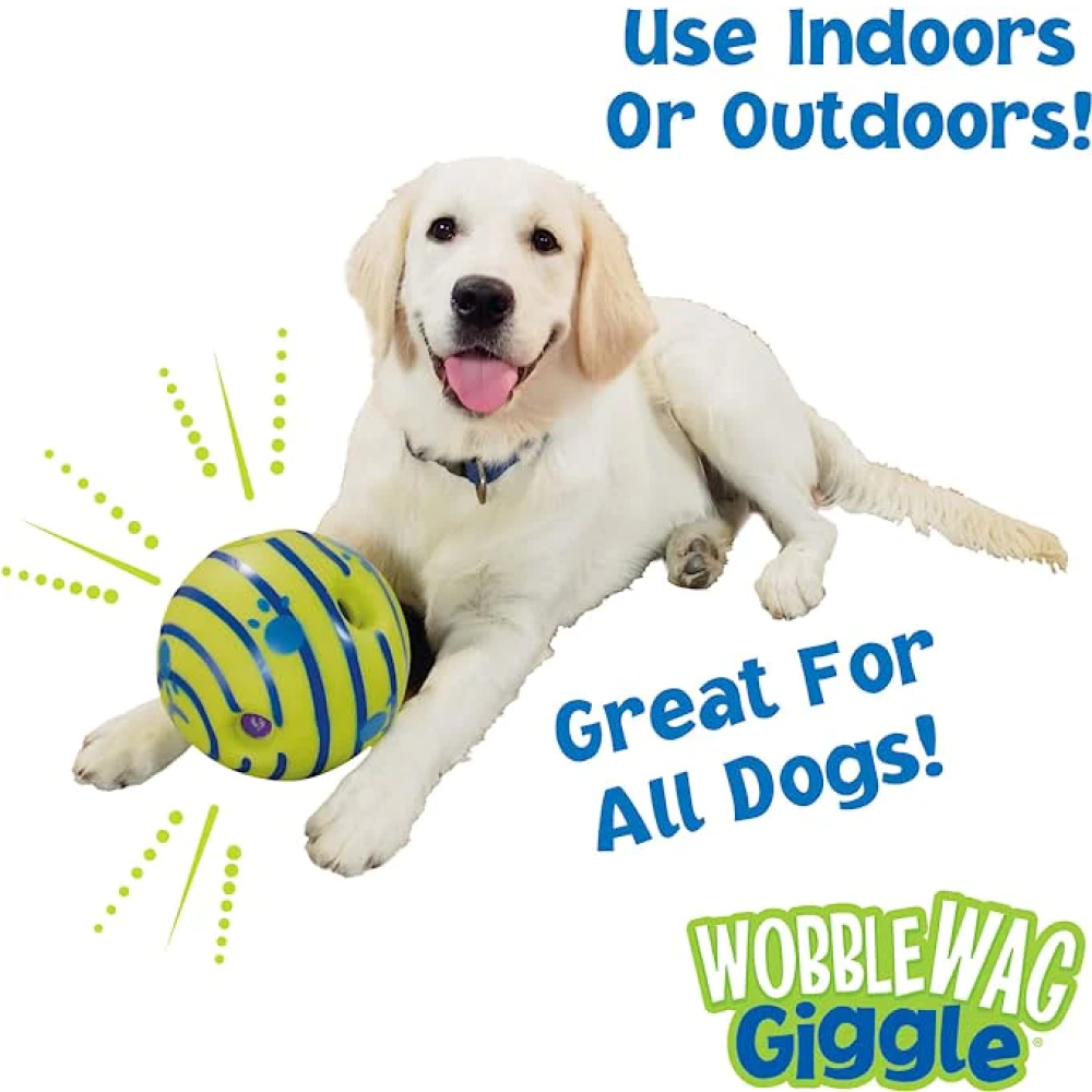 Wobble Wag Giggle Ball Interactive Toy for Dogs | For Medium Chewers (Green) image 6