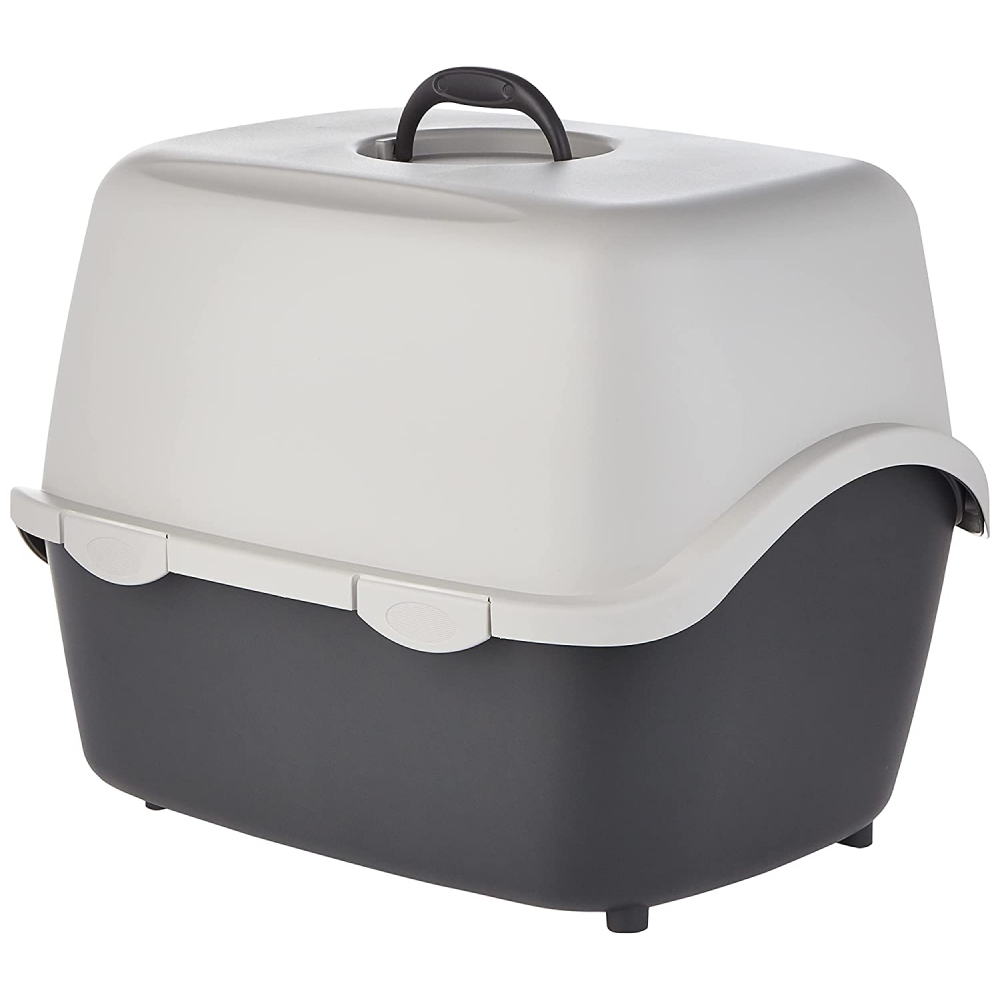 Trixie Vico Cat Litter Tray with Hood for Cats (Dark Grey) image 3