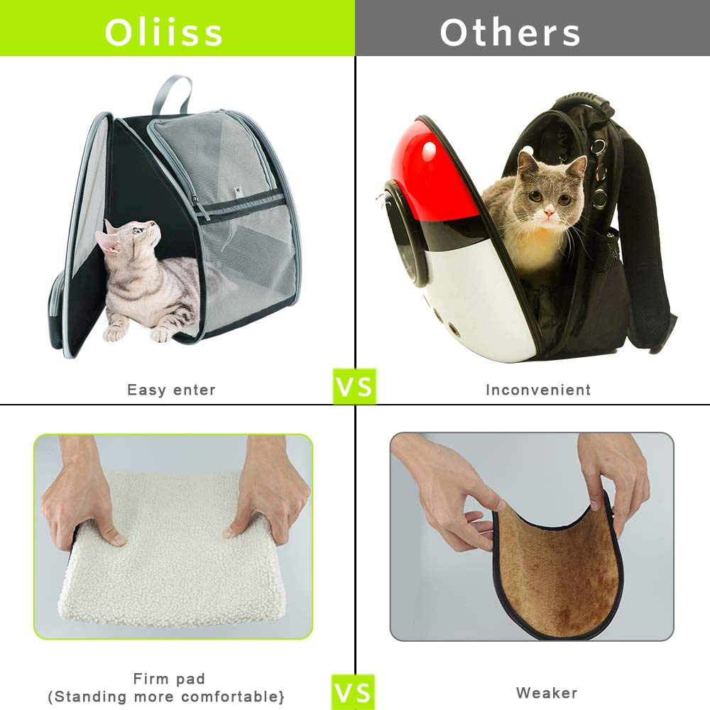 QPets Expandable Backpack for Dogs and Cats (Grey) image 7