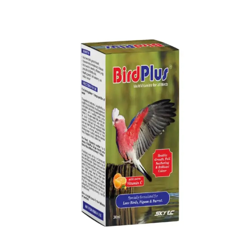 Skyec BirdPlus Multivitamis Syrup for all Birds 30ml image 2