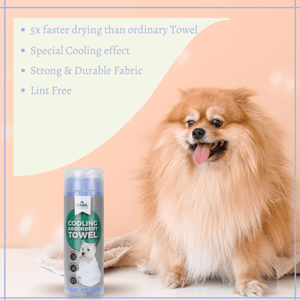 Basil Absorbent & Cooling Towel for Dogs and Cats (66x43) image 4