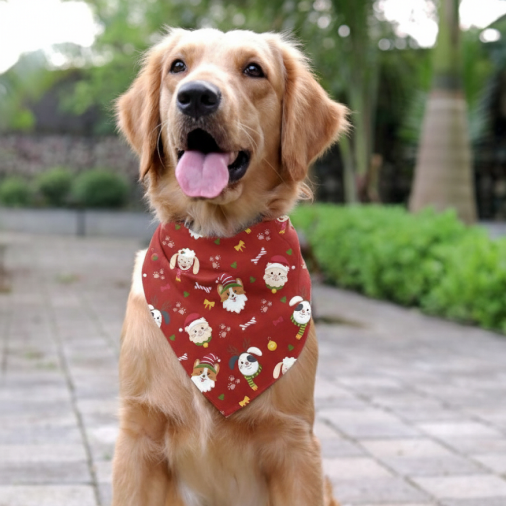 15Furries Santa Paws Bandana for Dogs and Cats