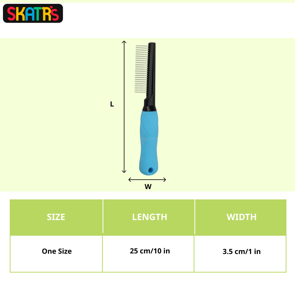Skatrs Easy Grip Handle Comb Brush for Dogs and Cats image 2