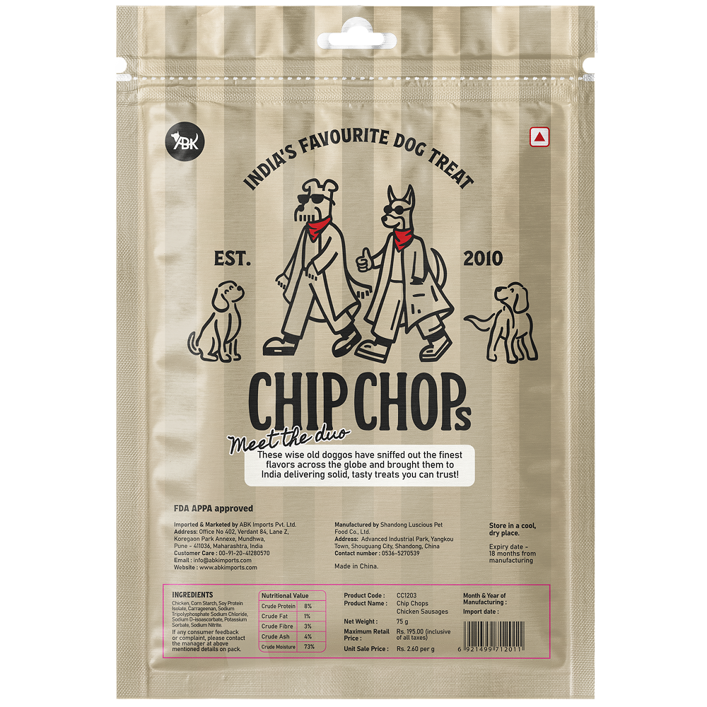 Chip Chops Chicken Sausages Dog Treats image 7