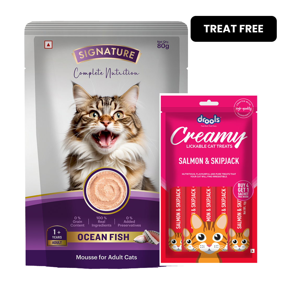 Signature Grain Zero Ocean Fish Mousse Adult Cat Wet Food image 2