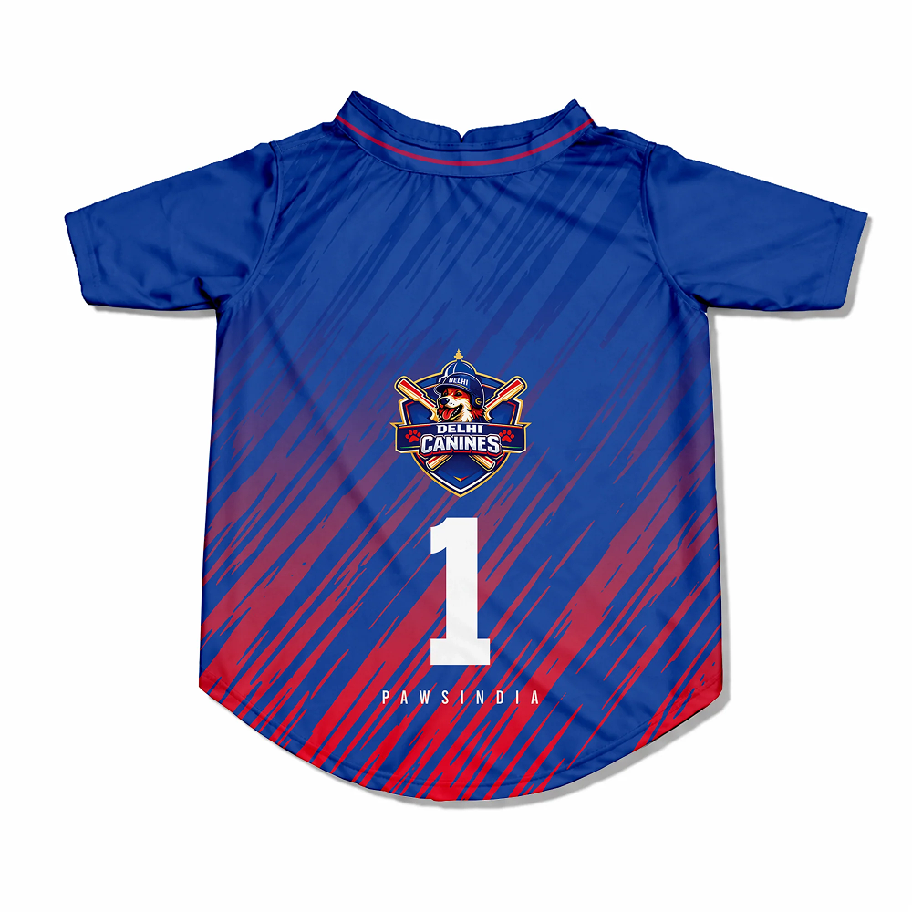Pawsindia Delhi Canines T20 Pets Premier League Jersey for Cats | Indian Pet League