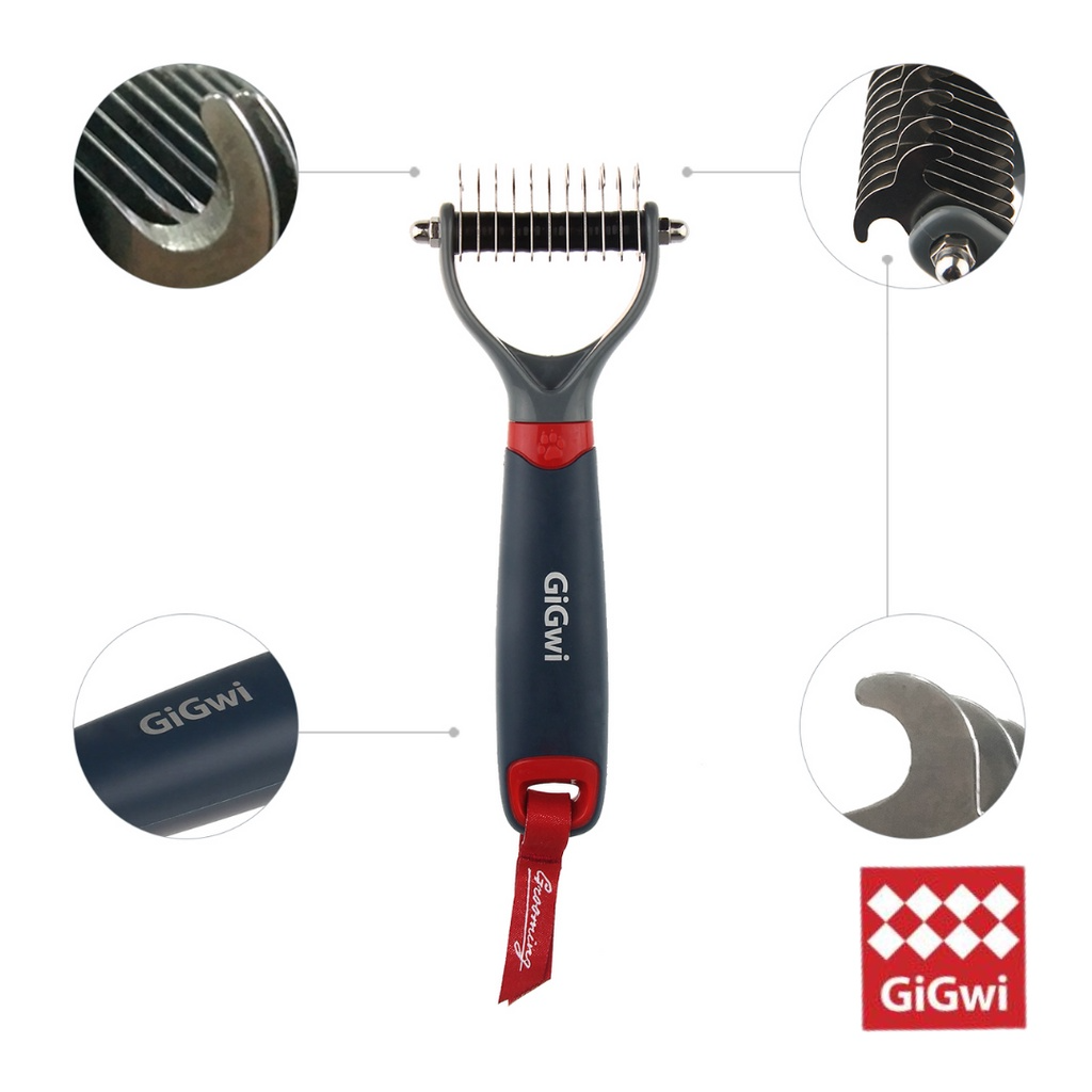 GiGwi Dual Head Dematting Comb for Dogs and Cats image 2