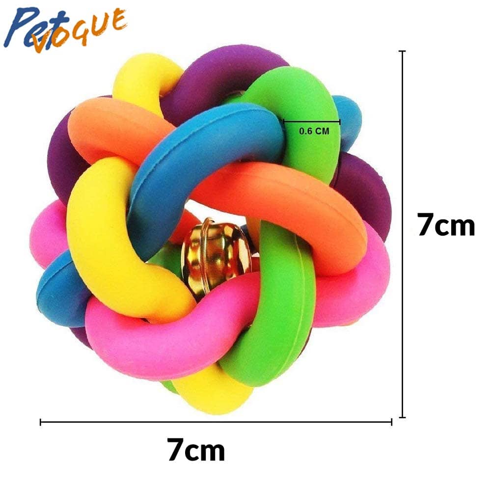 Pet Vogue Bouncy Rubber Ball for Dogs & Cats | For Medium Chewers image 3