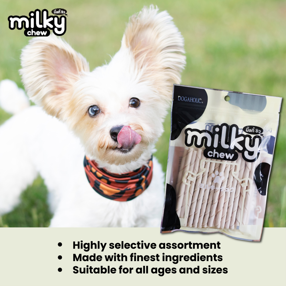 Dogaholic Milky Chew Stick Style Dog Treats image 3