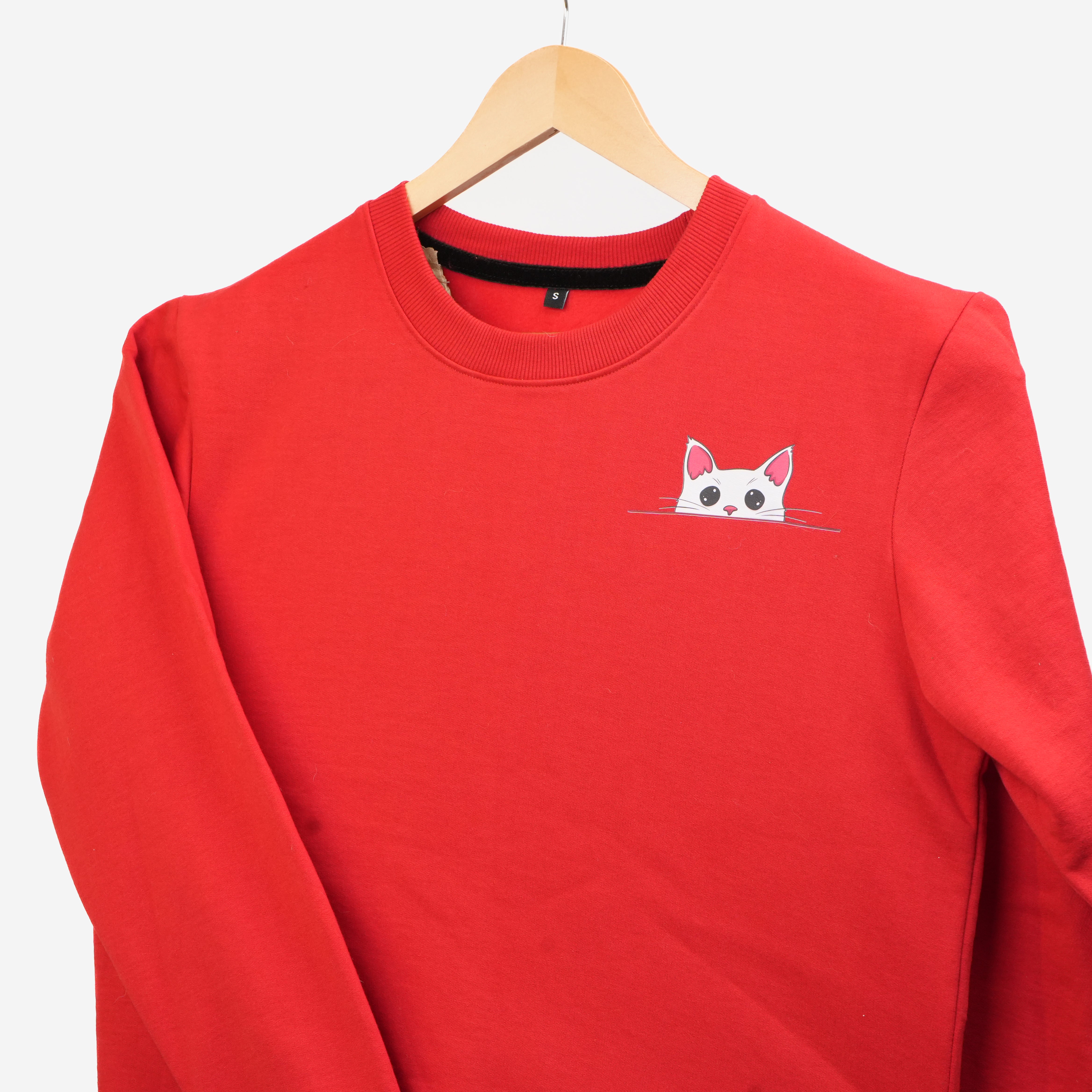 Cat Parent Sweatshirt For Men and Women (Red) image 7