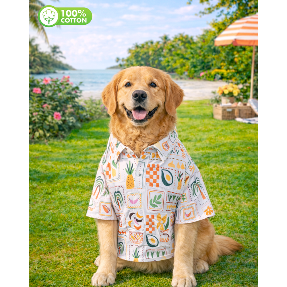 15 Furries Fruits Tropical Printed Cotton Shirts for Dogs