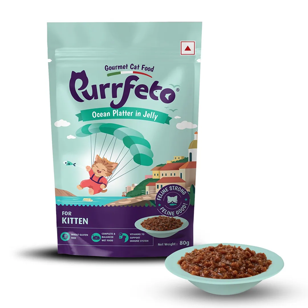 Purrfeto Oceanfish Recipe in Jelly Kitten Cat Wet Food