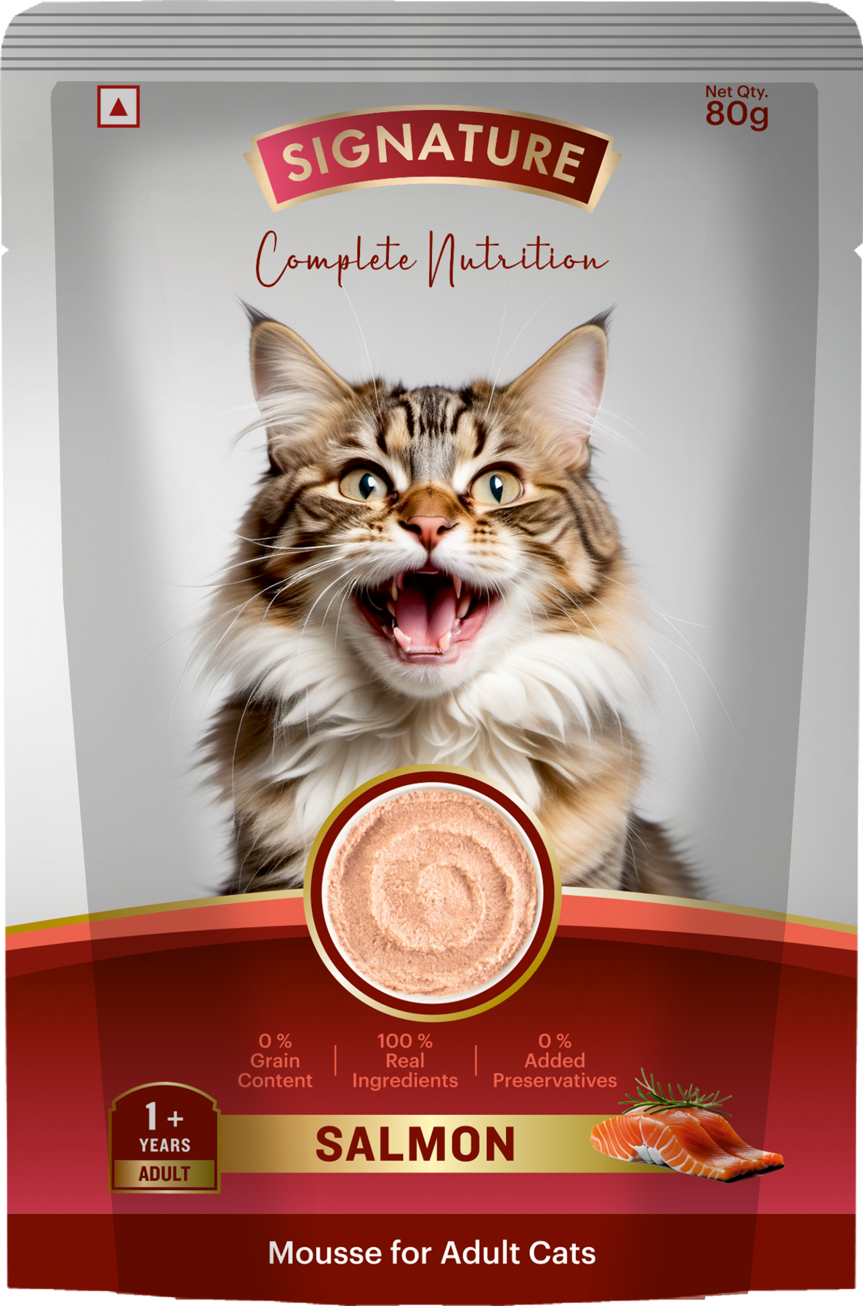 Signature Grain Zero Salmon Mousse Adult Cat Wet Food image 7