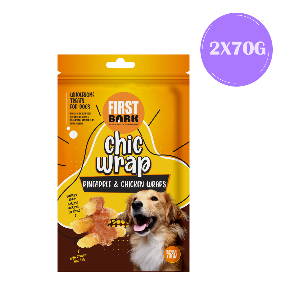 First Bark Pineapple & Chicken Wrap Dog Treats image 2