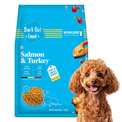 Bark Out Loud Salmon & Turkey Mini & Small Breed Adult Dog Dry Food image 2