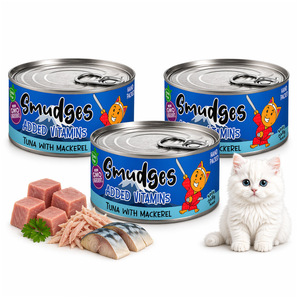 Smudges Tuna Flakes with Mackerel in Soft Jelly Adult Cat Wet Food image 10