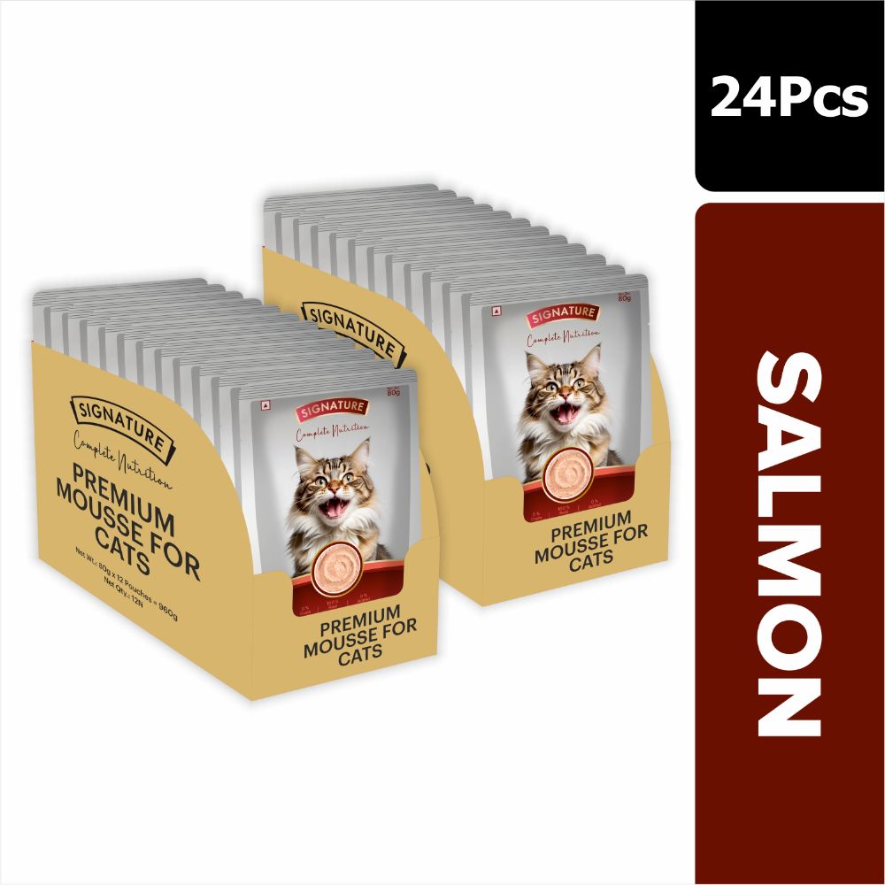 Signature Grain Zero Chicken and Salmon Mousse Combo Adult Cat Wet Food image 4