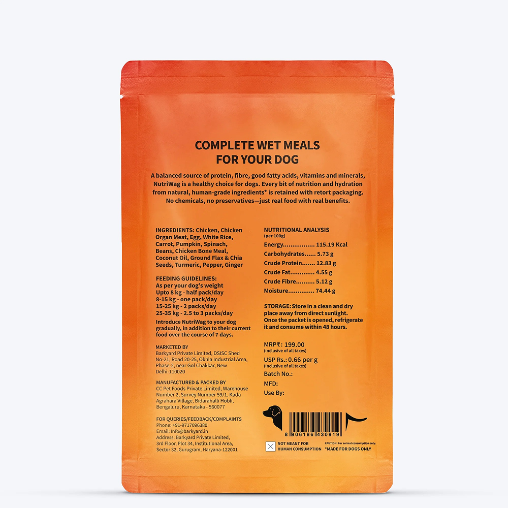 NutriWag Daily Delight Chicken, Pumpkin & Rice Dog Wet Food image 7