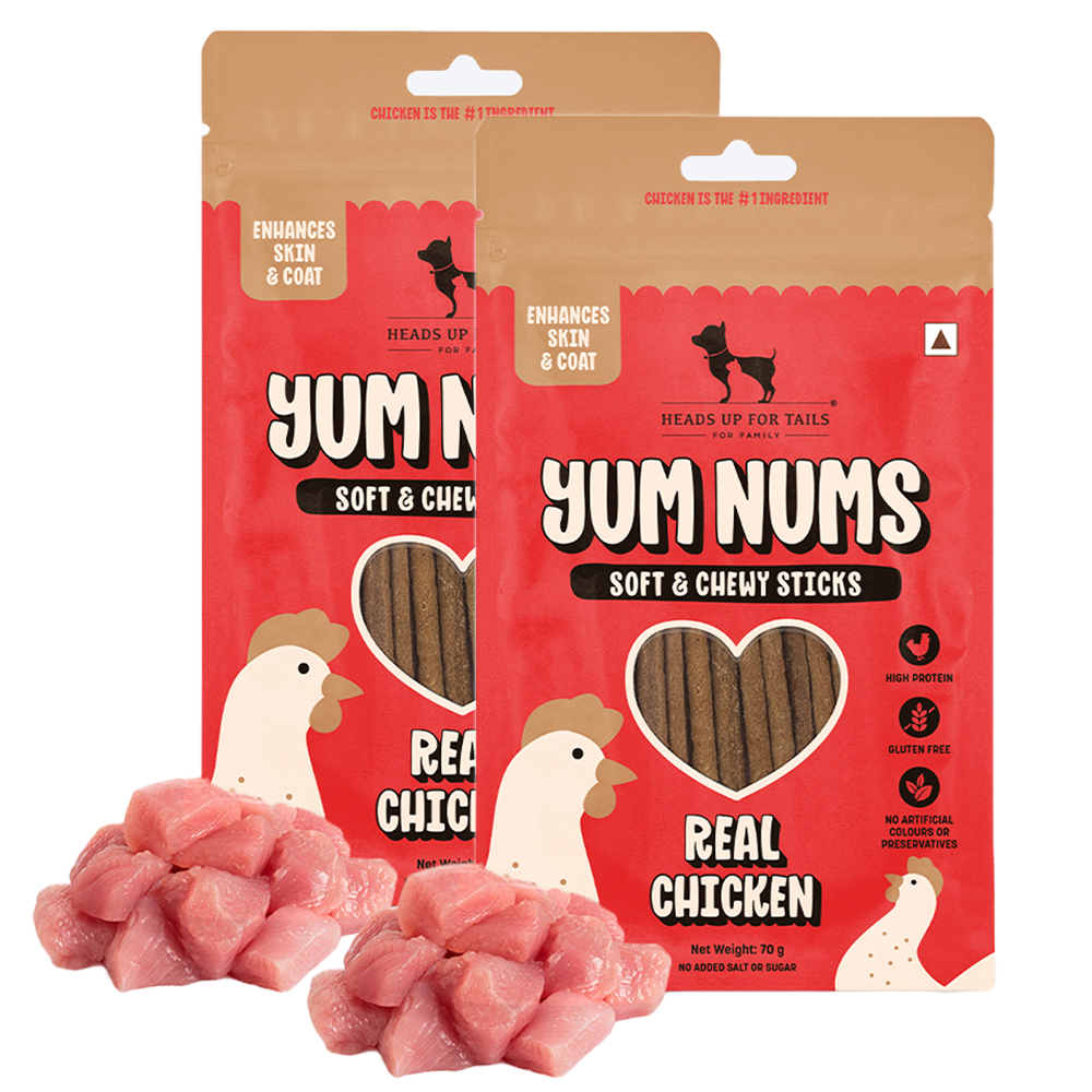 HUFT Yum Nums Real Chicken Soft & Chewy Sticks Dog Treats image 6