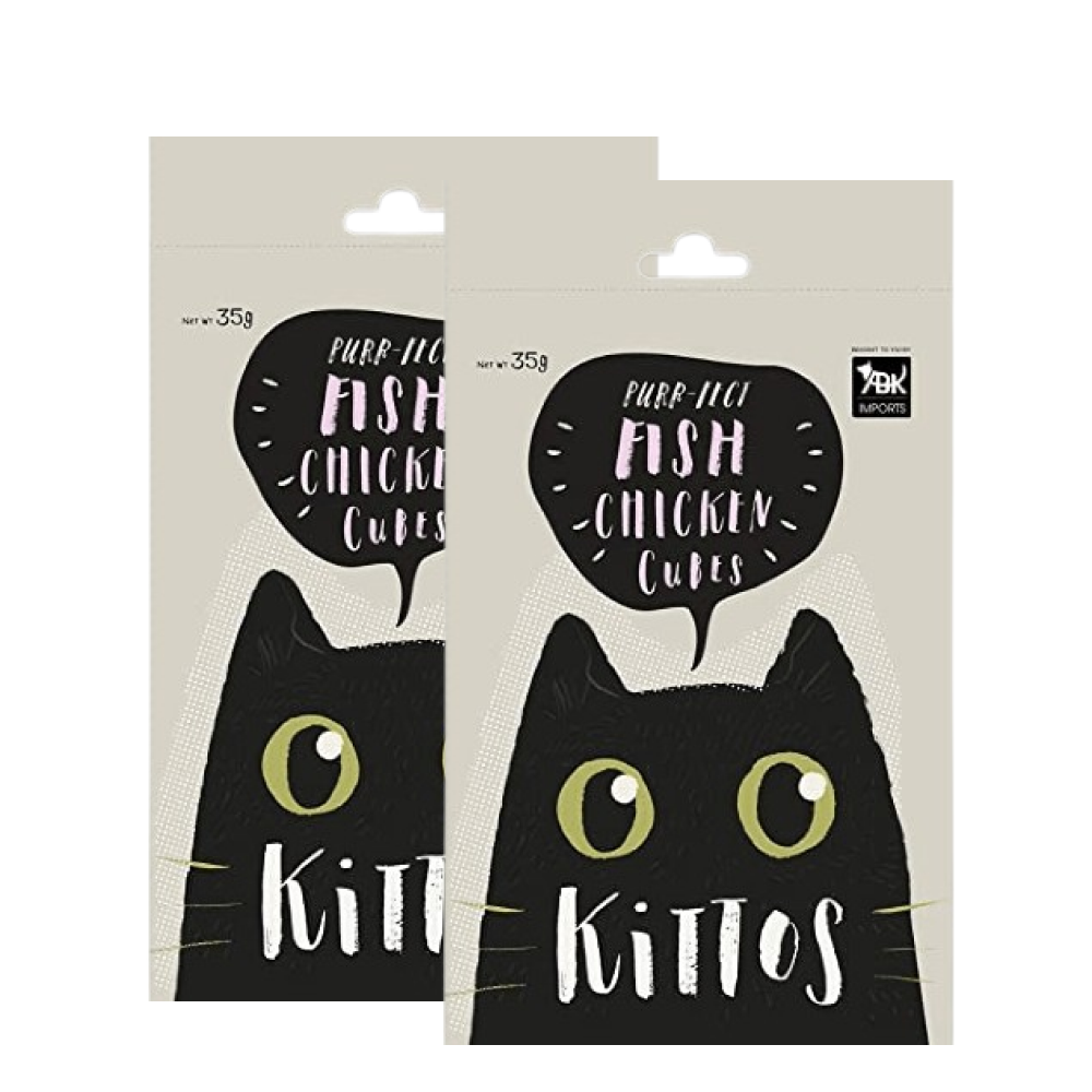 Kittos Purr fect Fish Chicken Cubes Cat Treats image 6