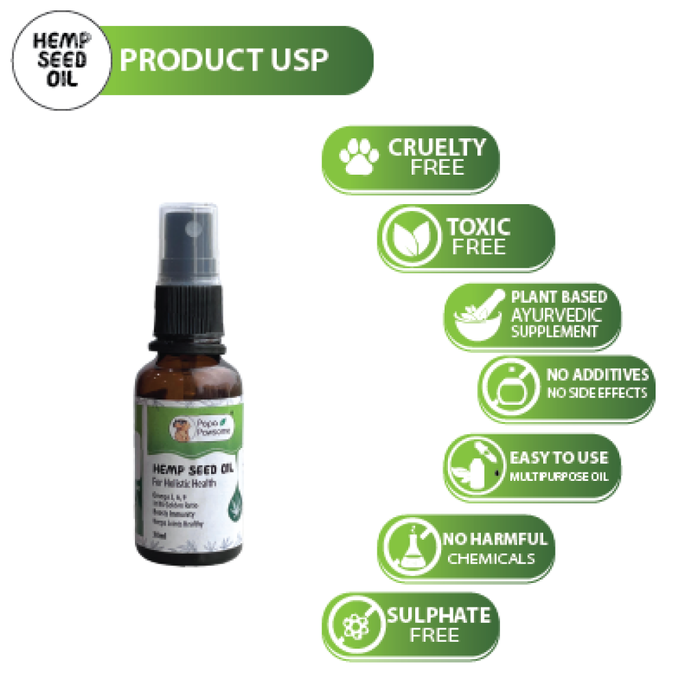 Papa Pawsome Hemp Seed Oil for Dogs image 5