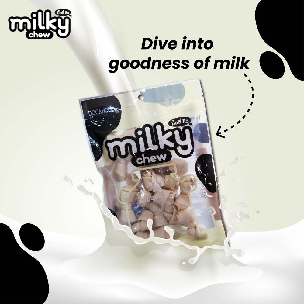Dogaholic Milky Chew Bone Style Dog Treats image 4