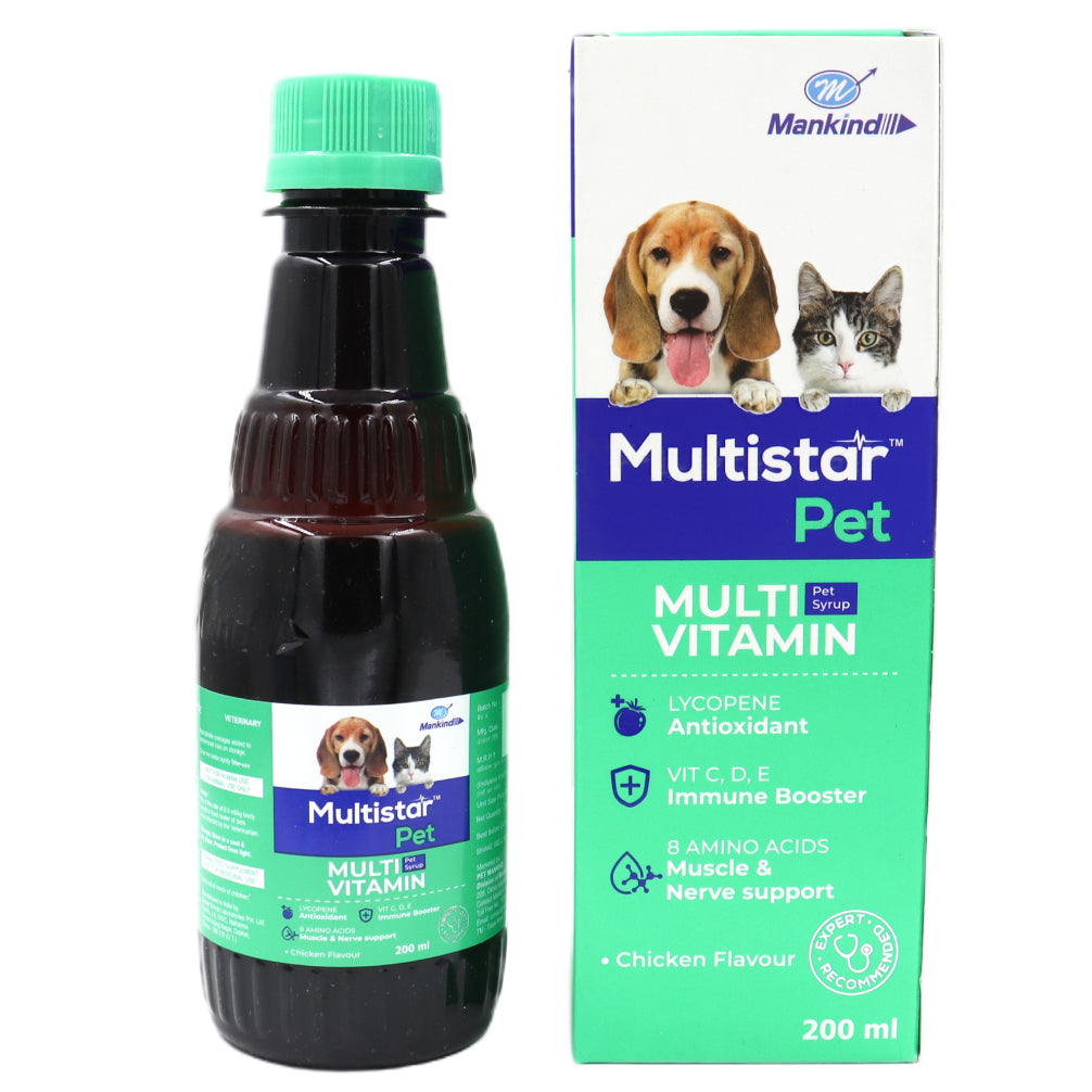 Mankind Multistar Pet Syrup 200ml and Hepamust Liver Tonic 200ml for Dogs & Cats Combo image 2