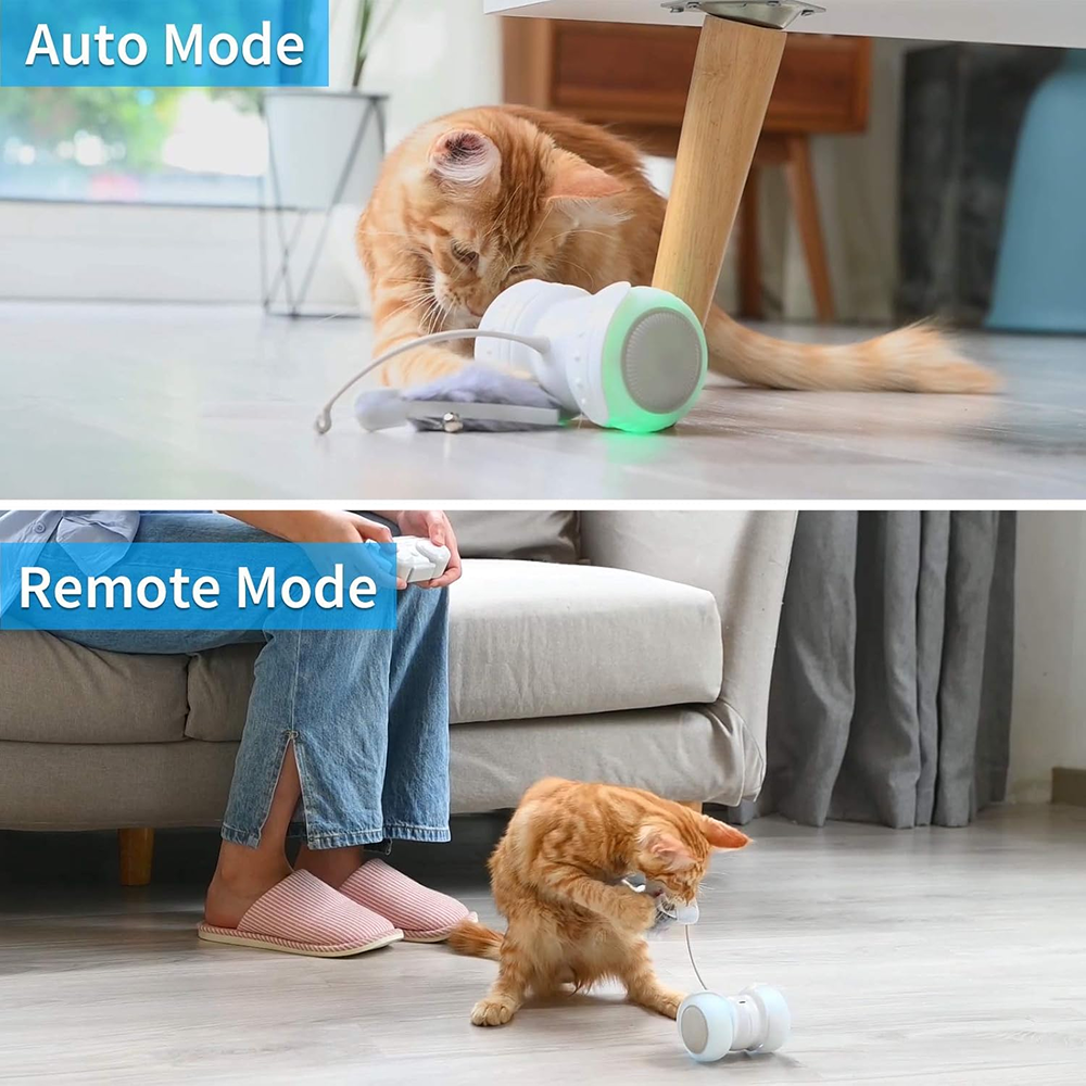 PetVogue Electric Remote Controlled LED Interactive Toy with Speed Adjustment for Cats and Kittens image 3