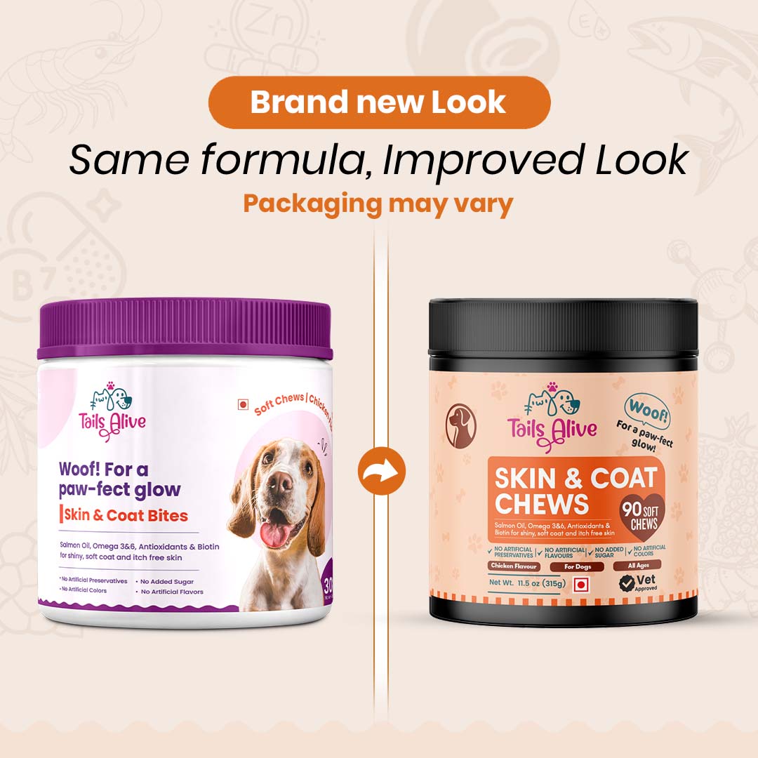 TailsAlive Skin & Coat Soft Chews Supplement for Dogs image 2