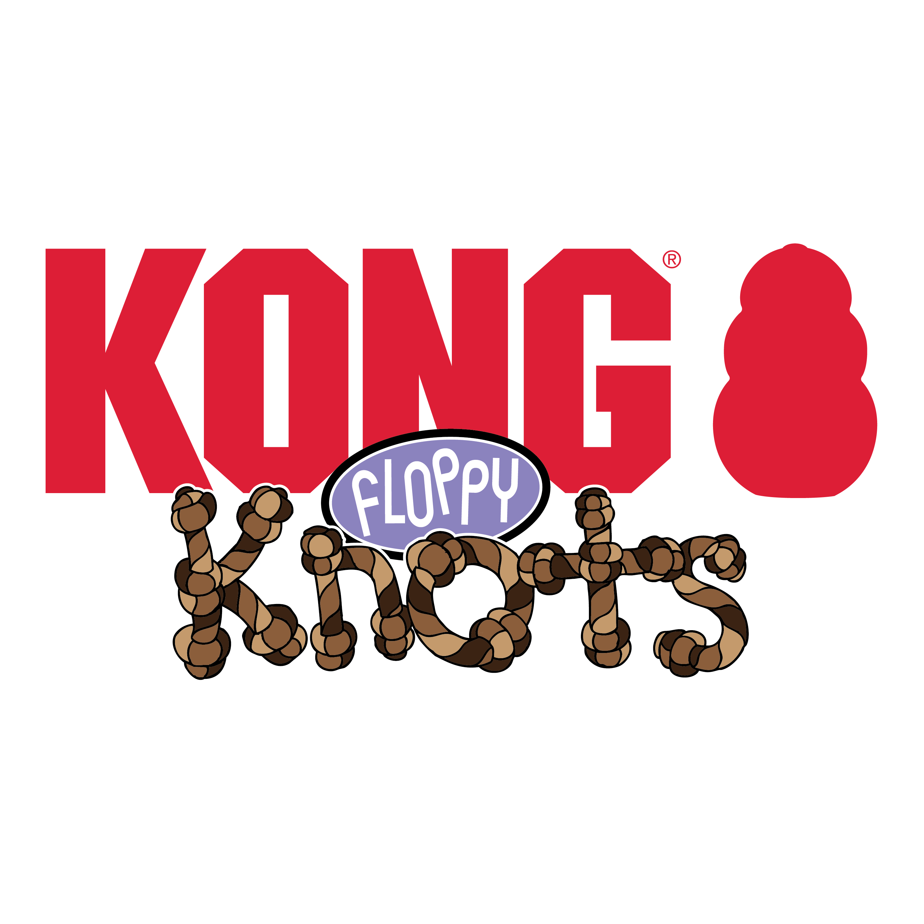 Kong Floppy Knots Fox Toy for Dogs (Red & Green) image 3