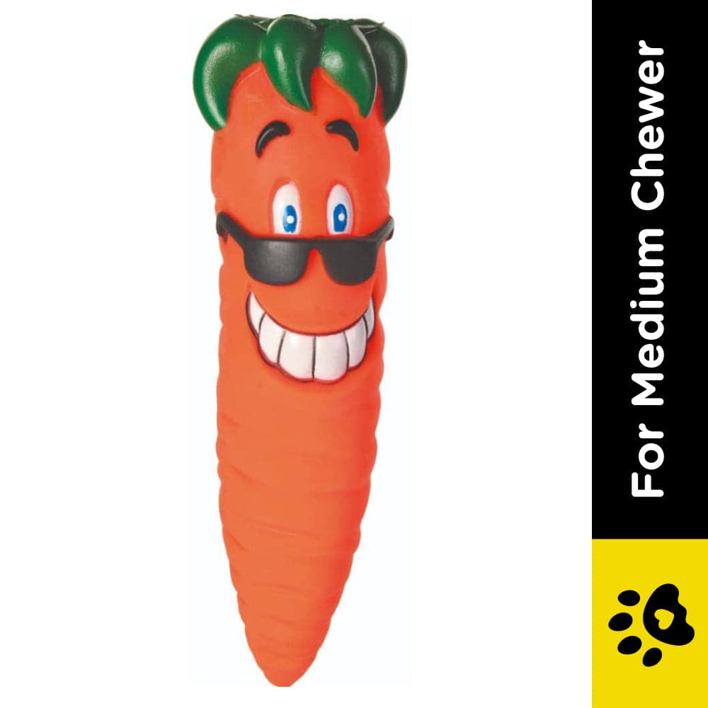 Trixie Carrot Snack Vinyl Toy for Dogs image 2