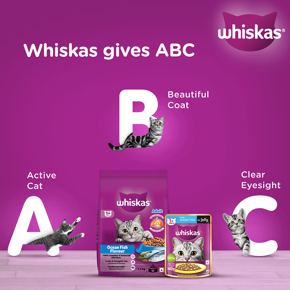 Whiskas Ocean Fish Adult Cat Wet Food image 9