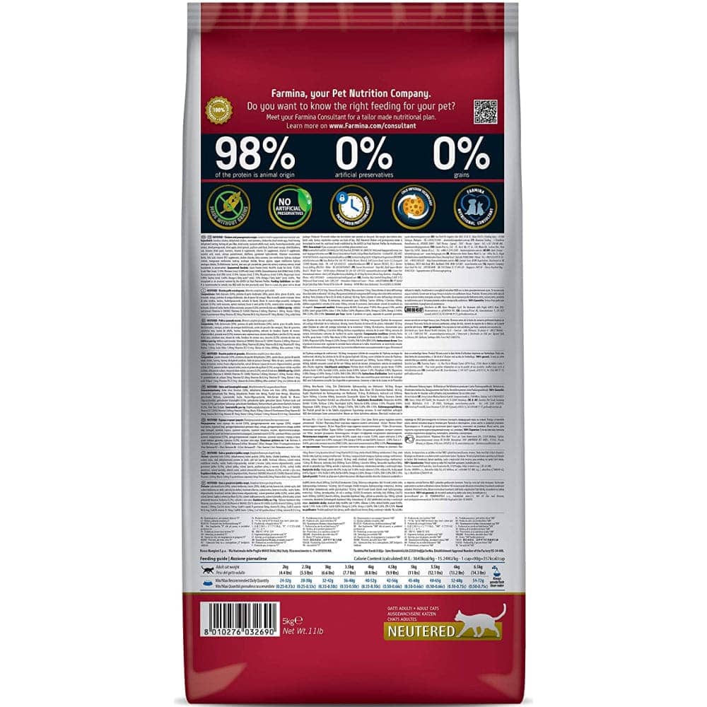 Farmina N&D Prime Chicken & Pomegranate Adult Neutered Cat Dry Food image 5