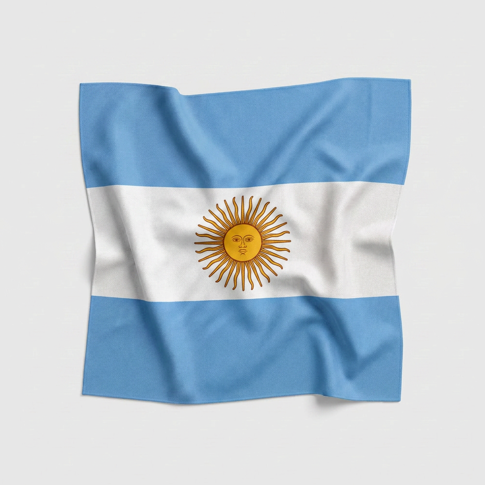 Skatrs Argentina Flag Supporter Bandana for Pets & Pet Parents image 4