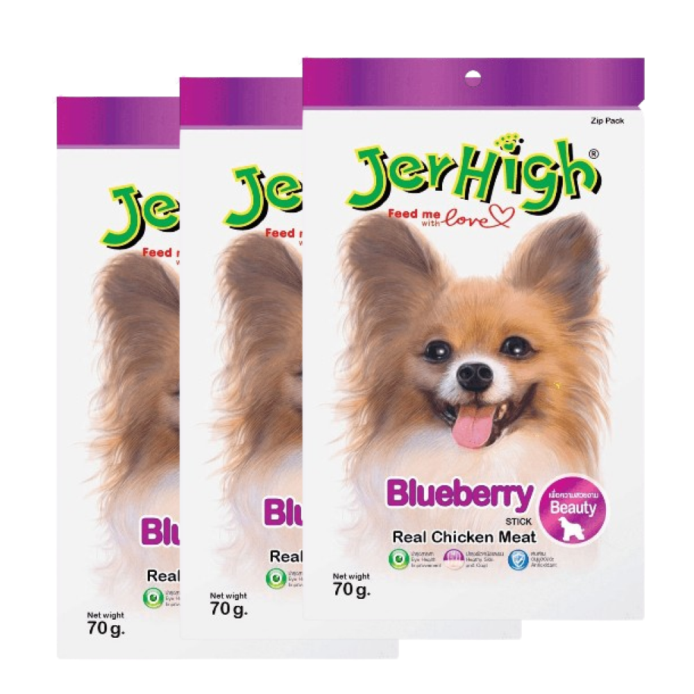 JerHigh Chicken Blueberry Dog Treat image 3