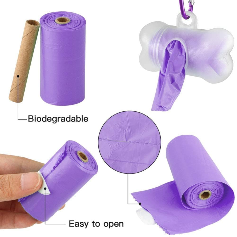 Trixie Lavender Scented Poop Bags for Dogs (Purple) image 4