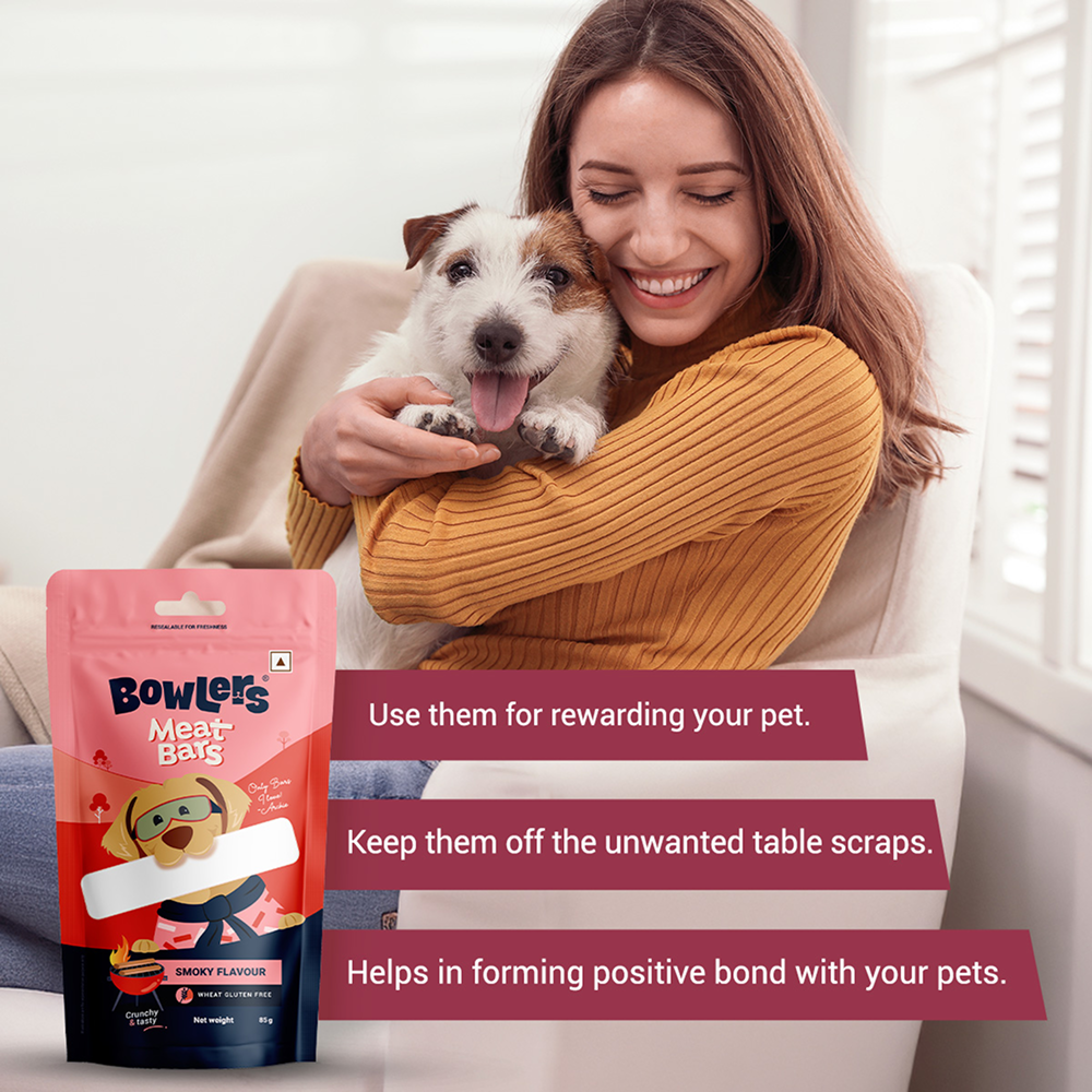 Bowlers Smoked Flavour Meat Bars Dog Treats image 4