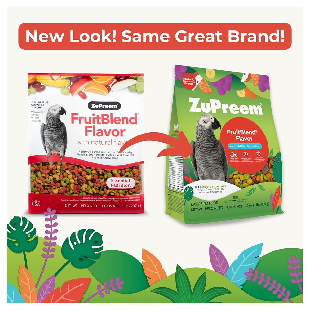 ZuPreem FruitBlend Flavor with Natural Flavors Avian Diets Large Bird Food image 7