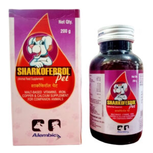 Alembic Sharkoferrol Pet Syrup Nutritional & Hematinic Supplement for Dogs and Cats (200g)