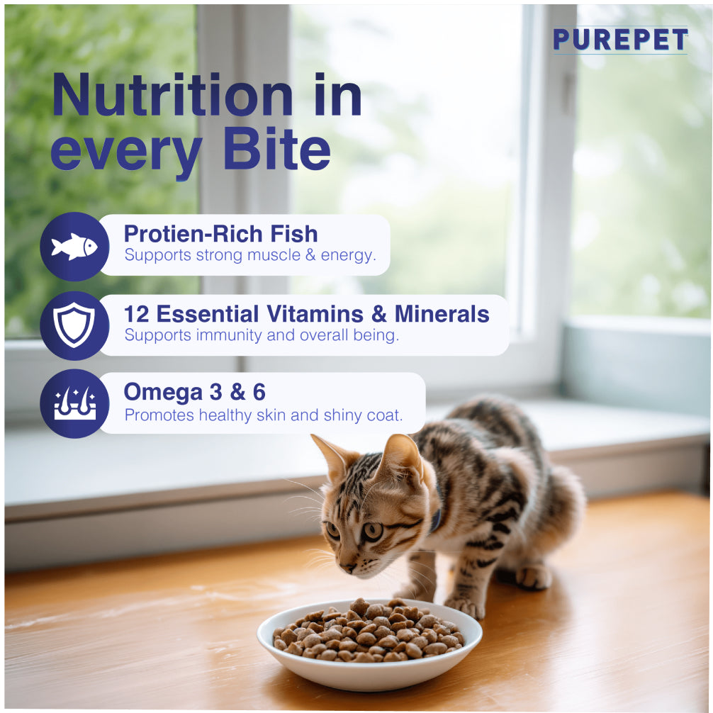 Purepet Ocean Fish Adult Cat Dry Food image 9
