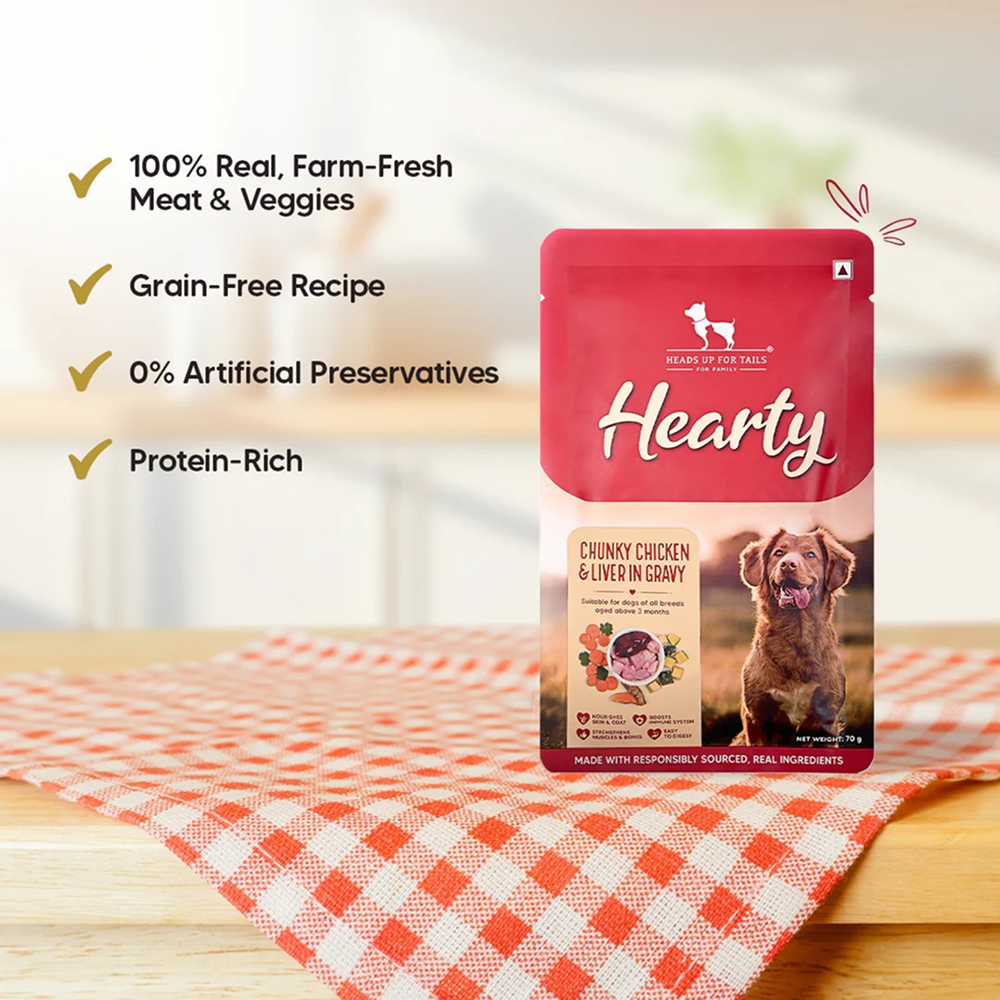 HUFT Hearty Chunky Chicken & Liver In Gravy Dog Wet Food image 3