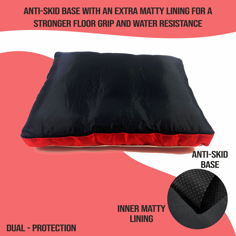 Petter World Waterproof Easy Clean Monsoon Bed with Removable & Washable Cover (Cherry Red) image 4