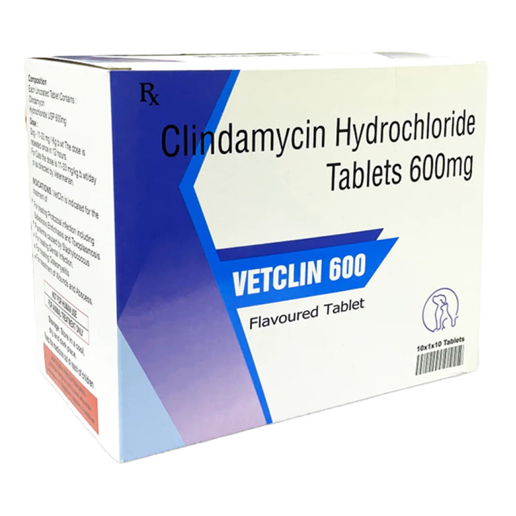 Sihil Vetclin 600mg Tablets (Clindamycin) for Dogs and Cats