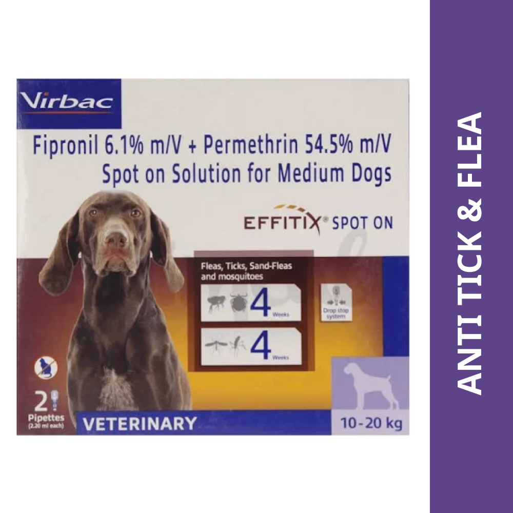 Virbac Effitix Tick & Flea Spot On for Dogs image 5