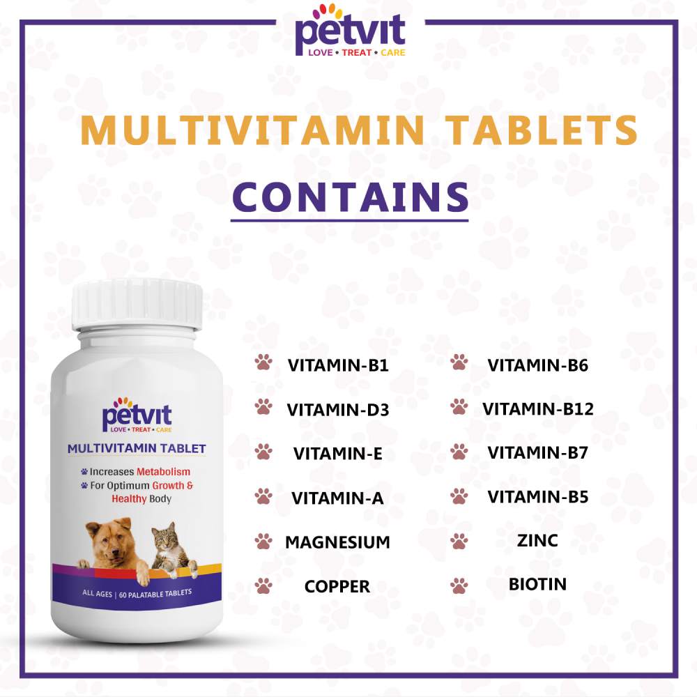 Petvit Multivitamin & Multimineral Tablets for Dogs and Cats image 6