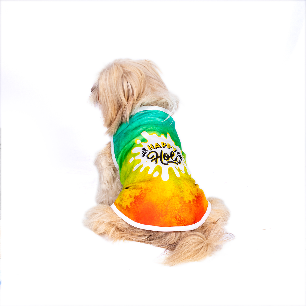 Pets Way Tie & Dye Holi T shirt for Dogs image 5
