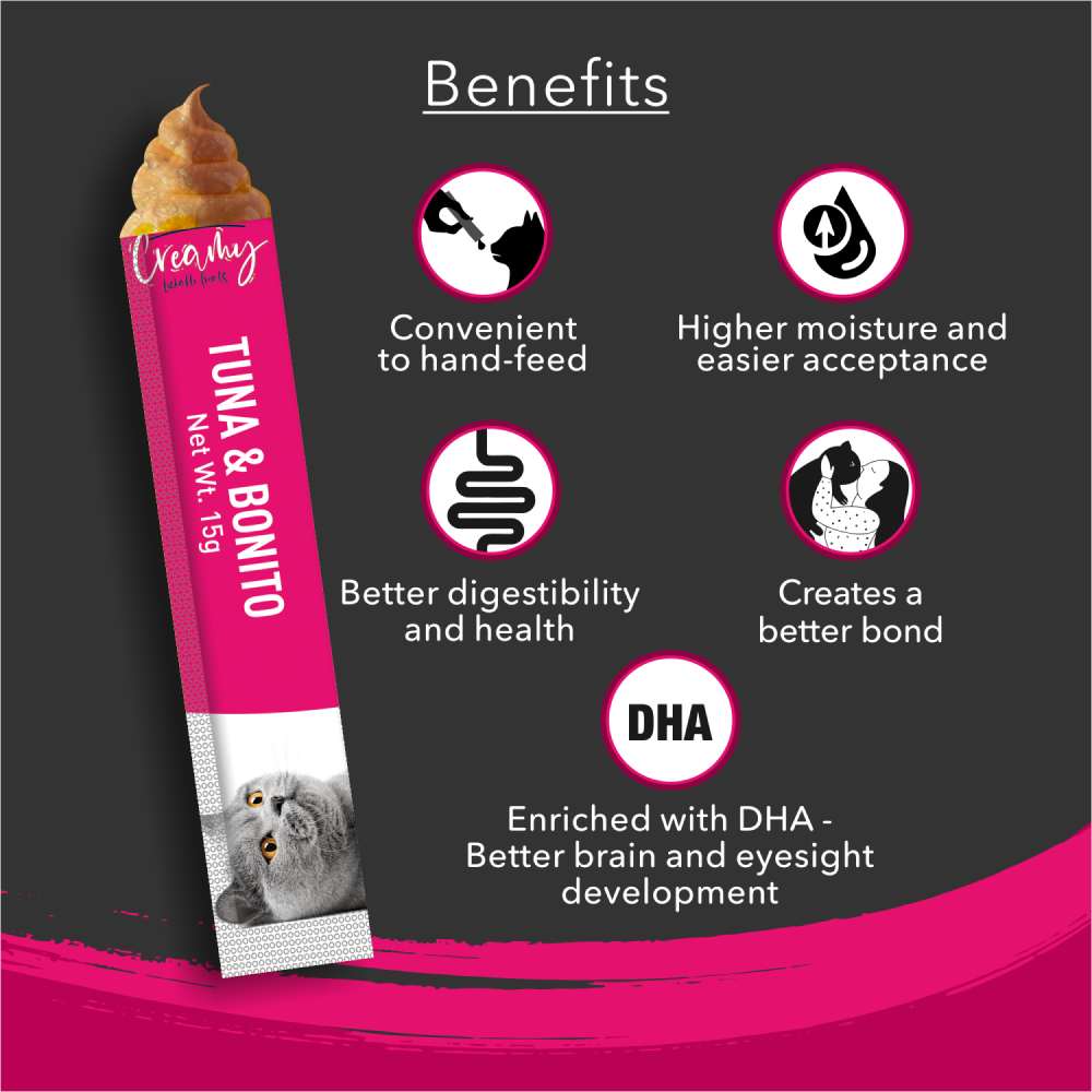 Kitty Yums Tuna & Bonito Creamy Cat Treats image 3